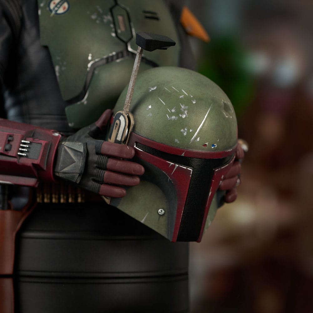 Star Wars: The Book of Boba Fett buste 1/6 Boba Fett Unhelmeted 15 cm