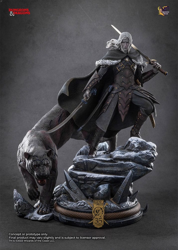 Dungeons & Dragons statuette 1/4 Drizzt Do'Urden (35th Anniversary Edition) Previews Exclusive 40 cm
