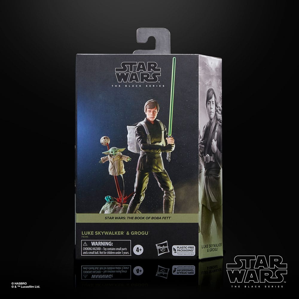 Star Wars: The Book of Boba Fett pack 2 figurines Luke Skywalker & Grogu 15 cm