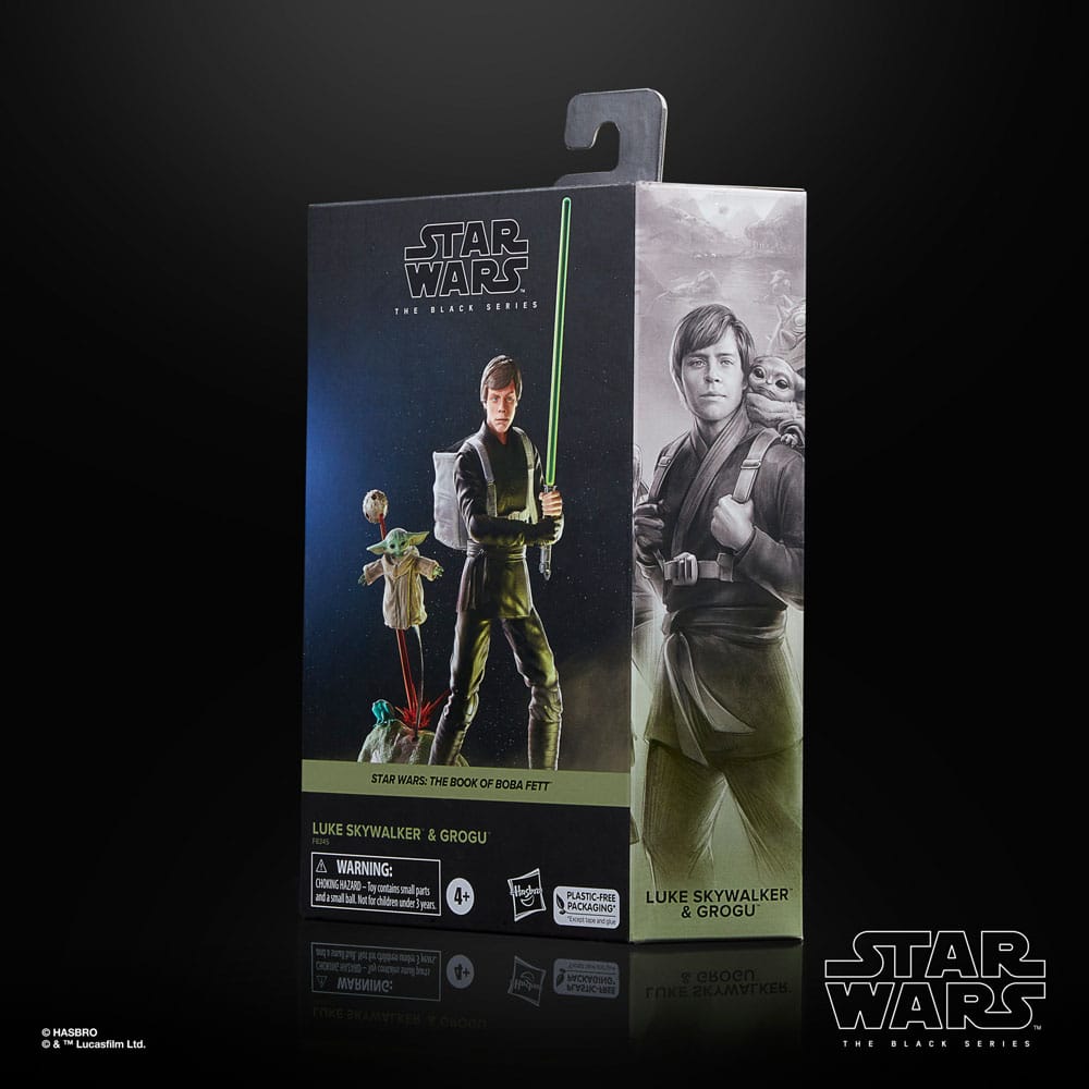 Star Wars: The Book of Boba Fett pack 2 figurines Luke Skywalker & Grogu 15 cm
