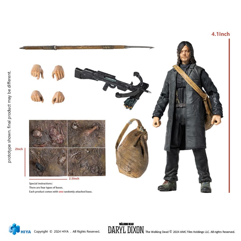 The Walking Dead figurine 1/18 Exquisite Mini Daryl Dixon 11 cm
