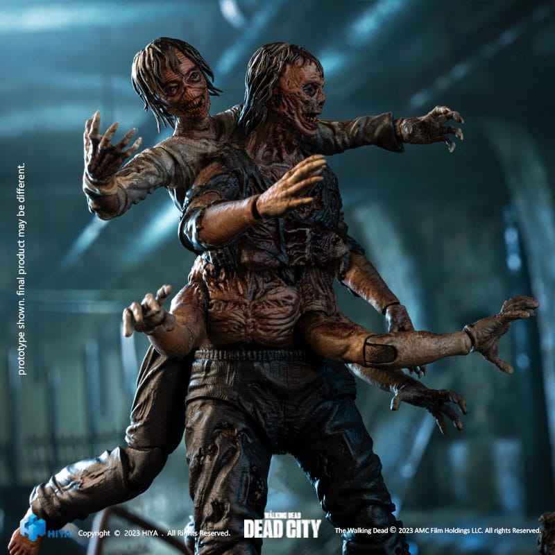 The Walking Dead figurine 1/18 Exquisite Mini Dead City Walker King 11 cm