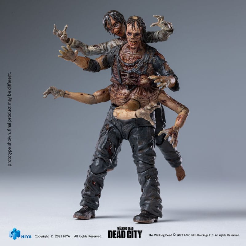 The Walking Dead figurine 1/18 Exquisite Mini Dead City Walker King 11 cm