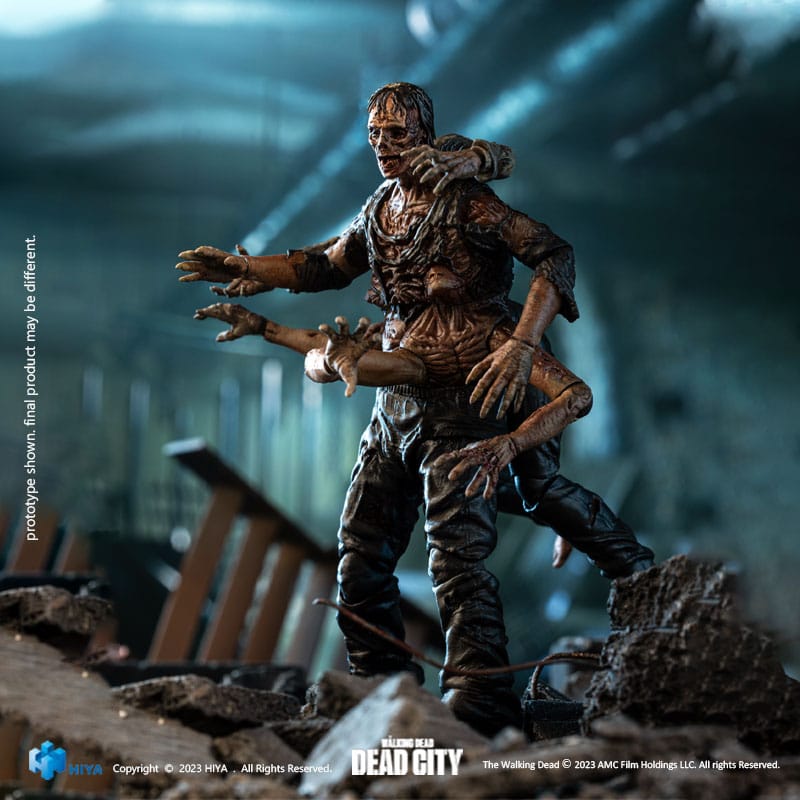 The Walking Dead figurine 1/18 Exquisite Mini Dead City Walker King 11 cm