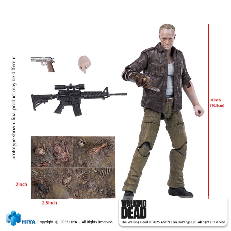 Figurine The Walking Dead 1/18 Exquise Mini Merle 11 cm