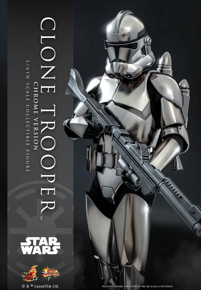 Star Wars figurine Clone Trooper (Chrome Version)