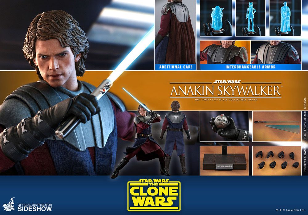 Star Wars The Clone Wars figurine 1/6 Anakin Skywalker 31 cm