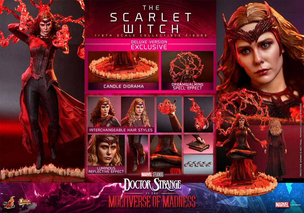 Doctor Strange in the Multiverse of Madness : Figurine Movie Masterpiece 1/6 The Scarlet Witch (Deluxe Version) 28 cm