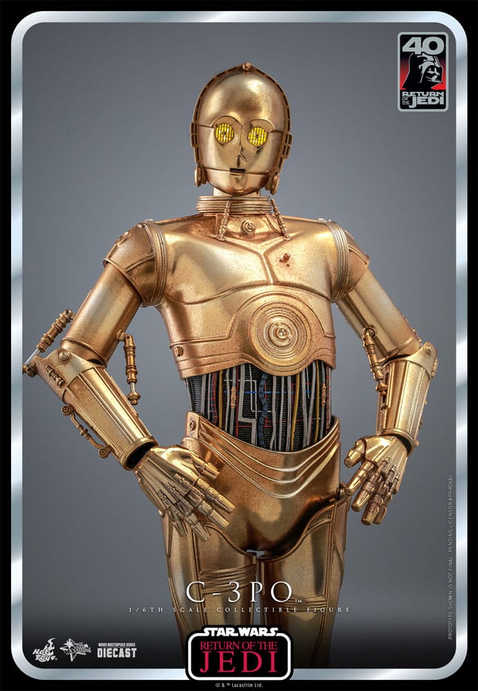 Star Wars: Episode VI 40th Anniversary figurine Hot Toys C-3PO 29 cm