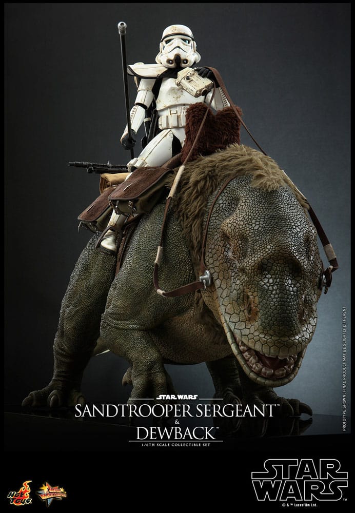 Star Wars Episode IV pack 2 figurines 1/6 Sandtrooper Sergeant & Dewback 30 cm