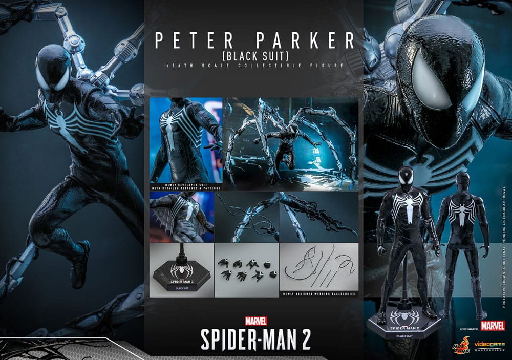 Spider-Man 2 : Figurine 1/6 Peter Parker (Black Suit symbiote version) 30 cm