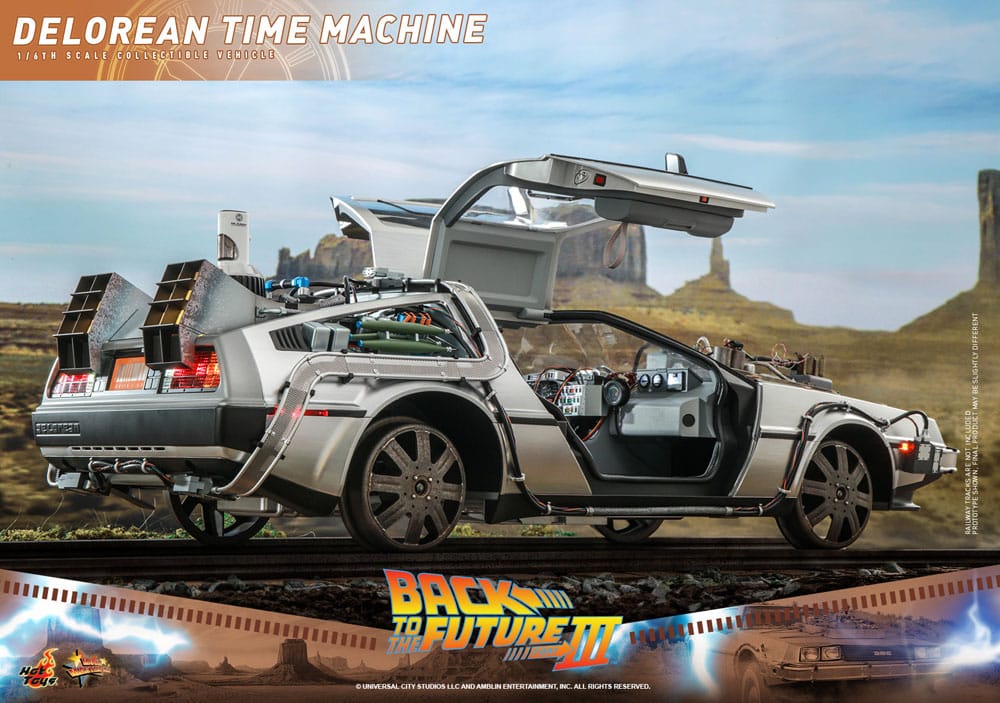 Retour vers le Futur III véhicule Movie Masterpiece 1/6 DeLorean Time Machine 72cm