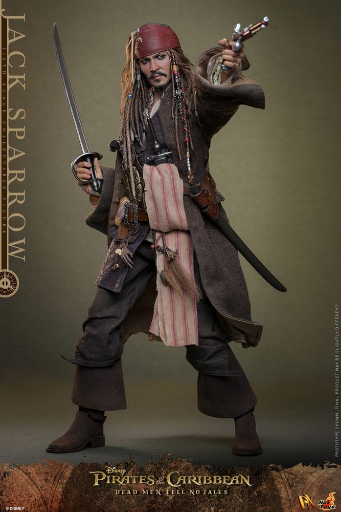 Pirates des Caraïbes : La Vengeance de Salazar figurine DX 1/6 Jack Sparrow 30 cm