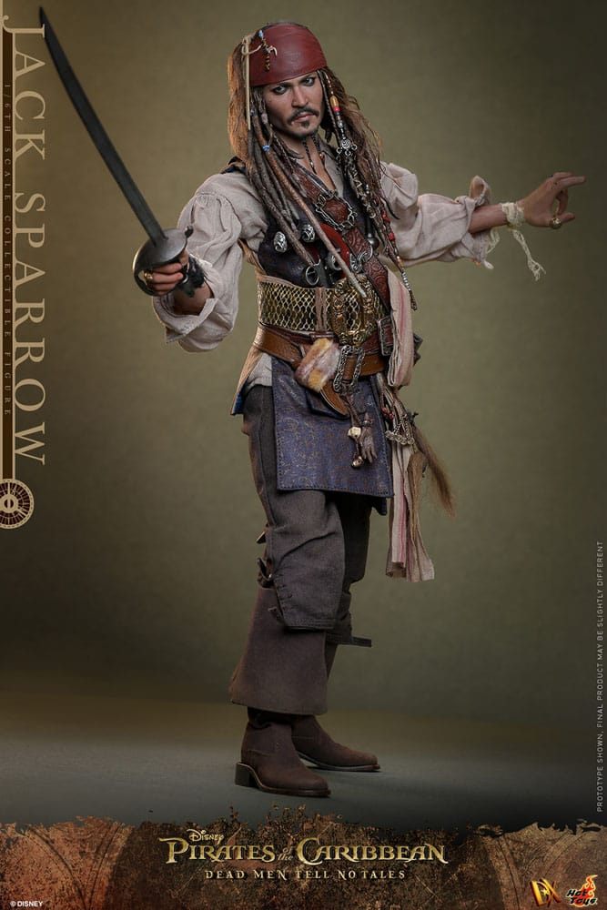 Pirates des Caraïbes : La Vengeance de Salazar figurine DX 1/6 Jack Sparrow 30 cm