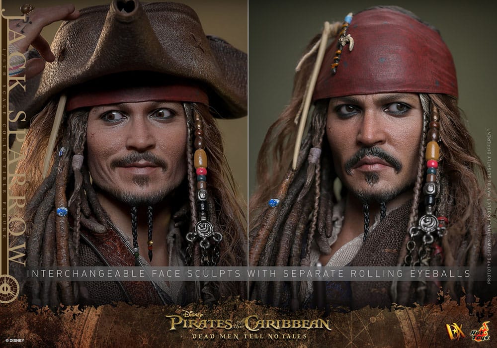 Pirates des Caraïbes : La Vengeance de Salazar figurine DX 1/6 Jack Sparrow 30 cm