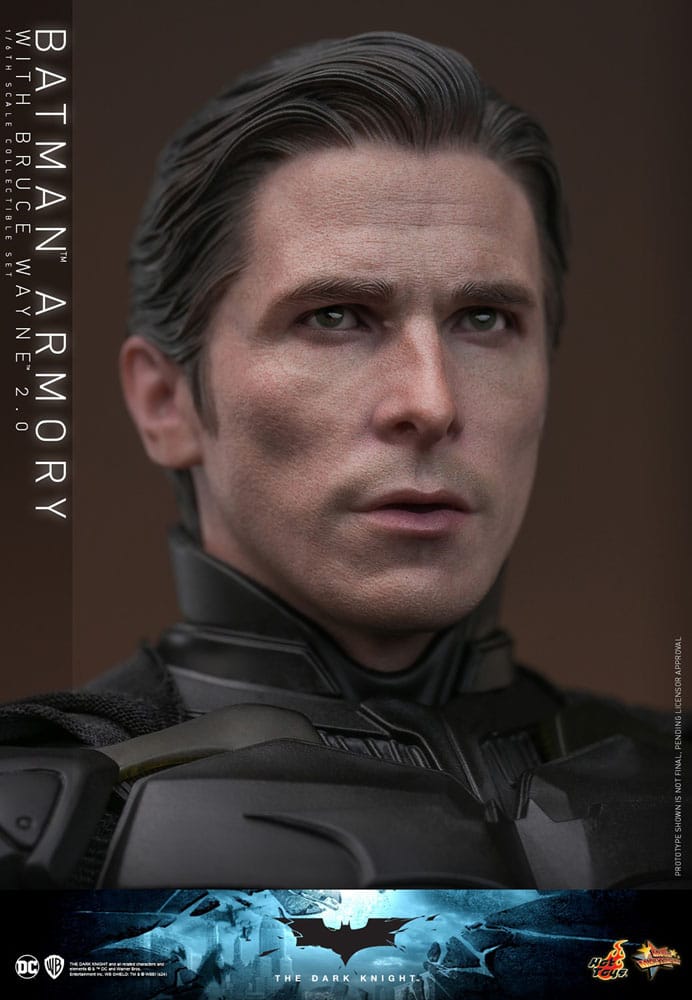 The Dark Knight figurines et diorama Movie Masterpiece 1/6 Batman Armory with Bruce Wayne (2.0) 30 cm