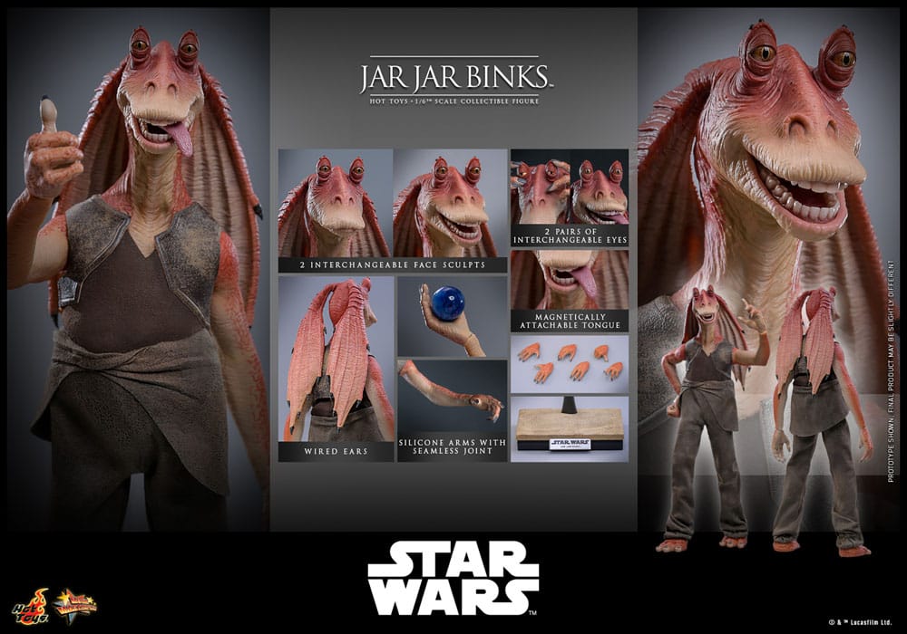 Figurine Star Wars 1/6 Jar Jar Binks 33 cm