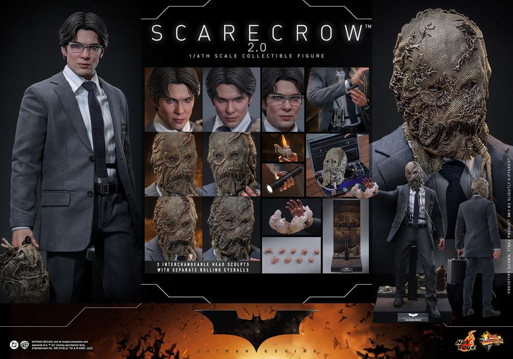 Figurine Batman Begins Movie Masterpiece 1/6 Scarecrow 2.0 30 cm
