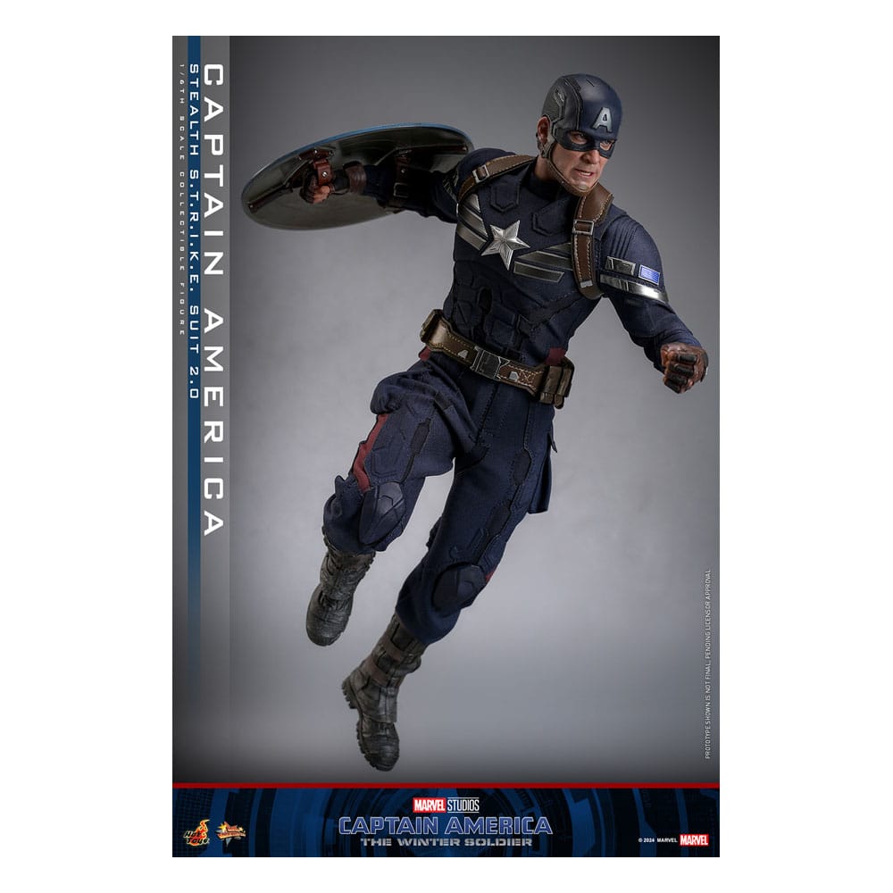 Captain America : Le Soldat de l'hiver figurine Movie Masterpiece1/6 Captain America (Stealth STRIKE Suit) 2.0 31 cm