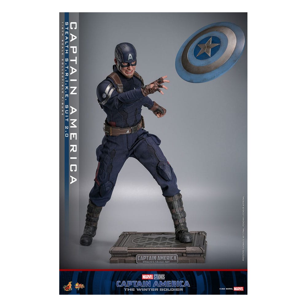 Captain America : Le Soldat de l'hiver figurine Movie Masterpiece1/6 Captain America (Stealth STRIKE Suit) 2.0 31 cm