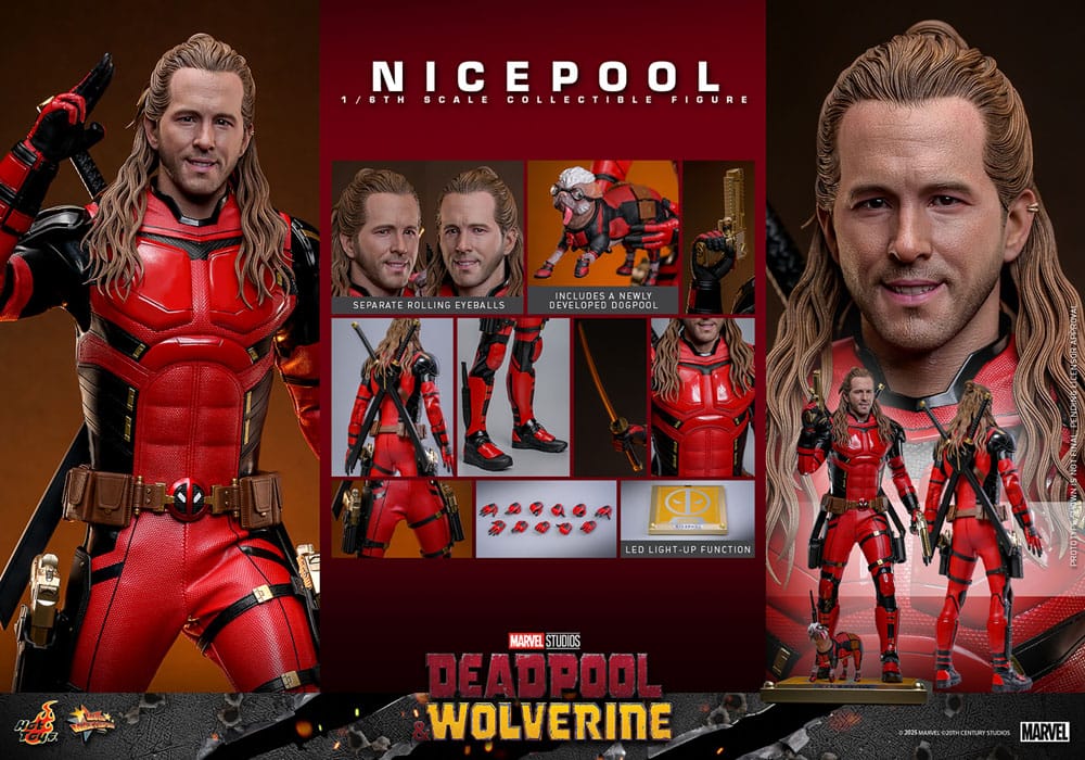 Figurine Deadpool & Wolverine Movie Masterpiece 1/6 Nicepool 30 cm