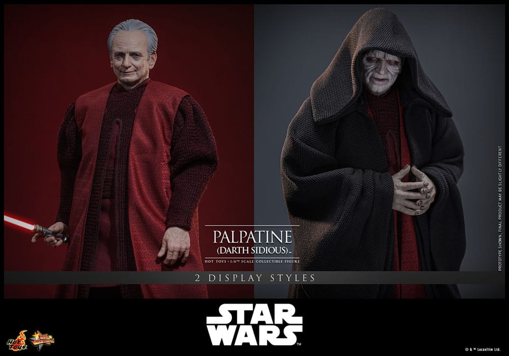 Star Wars, épisode III : La Revanche des Sith figurine 1/6 Palpatine (Darth Sidious) 29 cm