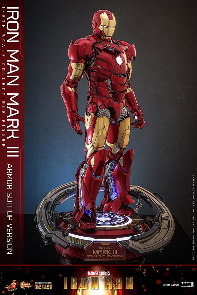 Figurine Iron Man Movie Masterpiece Diecast 1/6 Iron Man Mark III (Version Armure) 32 cm