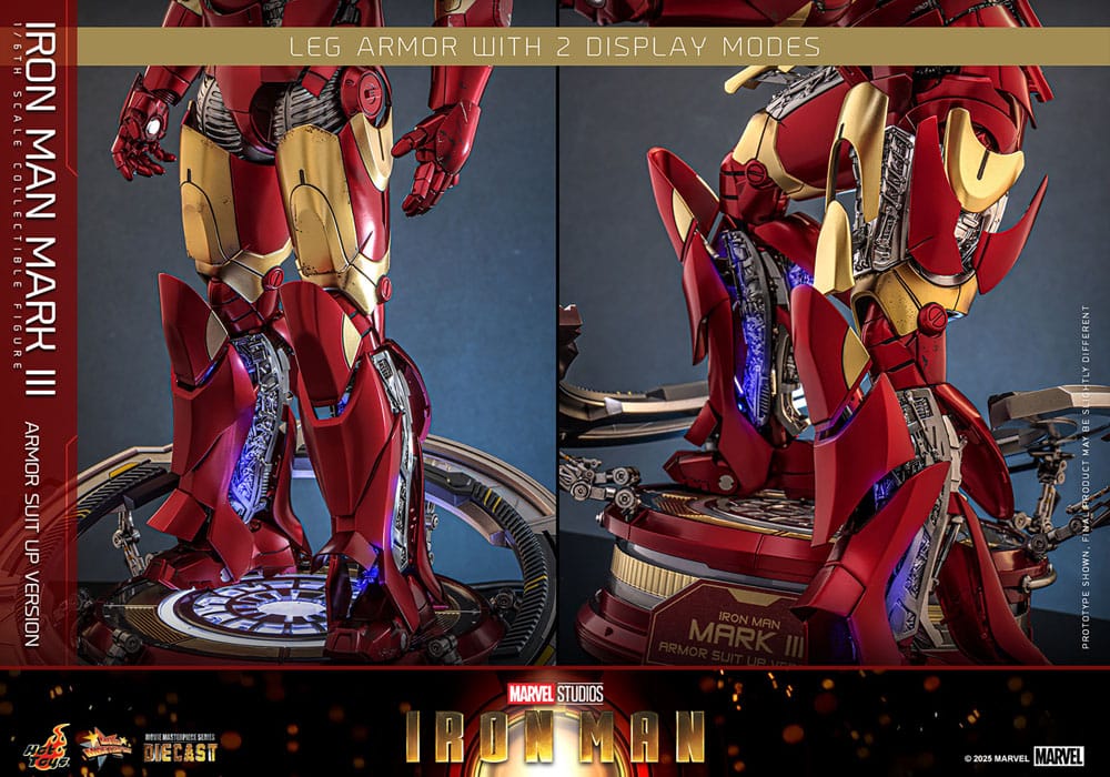 Figurine Iron Man Movie Masterpiece Diecast 1/6 Iron Man Mark III (Version Armure) 32 cm