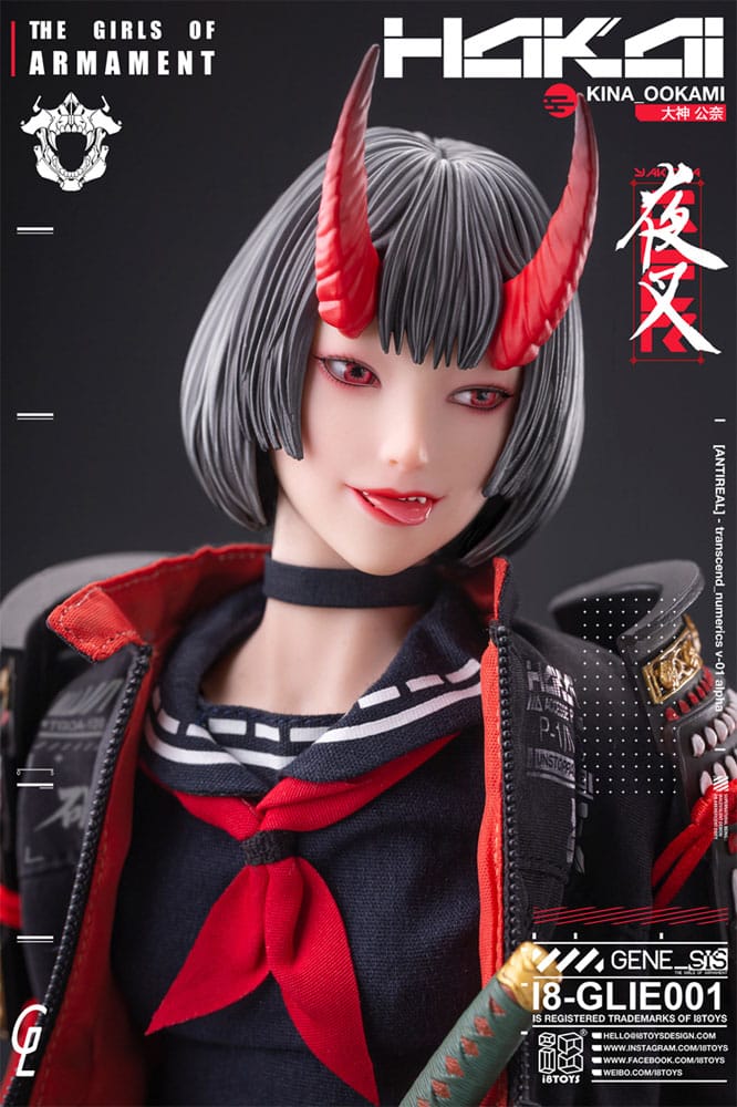 Original Character i8Toys x Gharliera figurine 1/6 The Girls of Armament Kina Ookami 28 cm