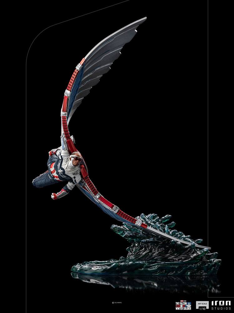 Le faucon et le Soldat de l'hiver : Statuette Captain America Sam Wilson
