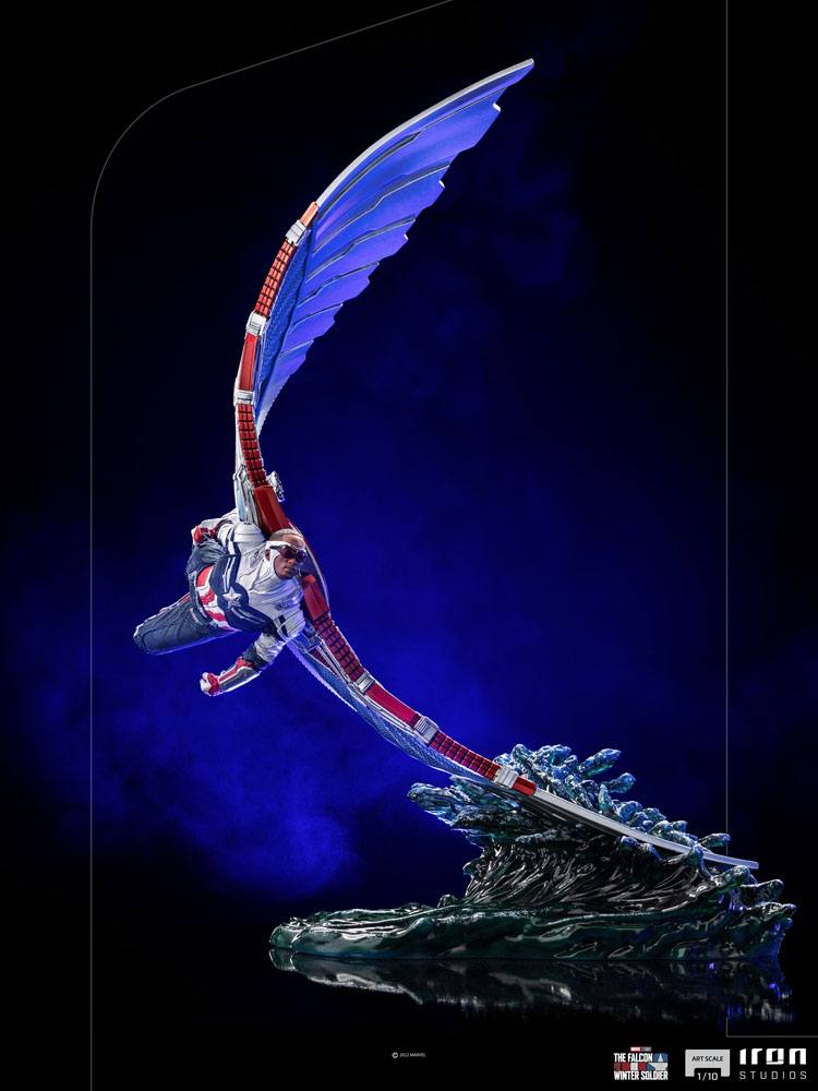 Le faucon et le Soldat de l'hiver : Statuette Captain America Sam Wilson