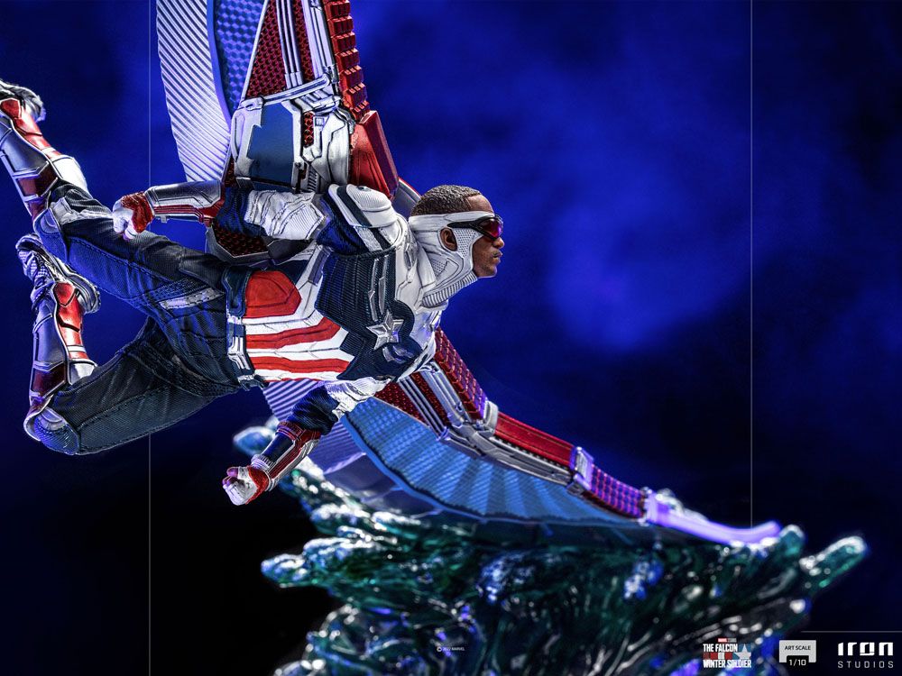 Le faucon et le Soldat de l'hiver : Statuette Captain America Sam Wilson