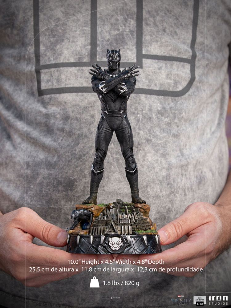 The Infinity Saga : Statuette Art Scale 1/10 Black Panther Deluxe 25 cm