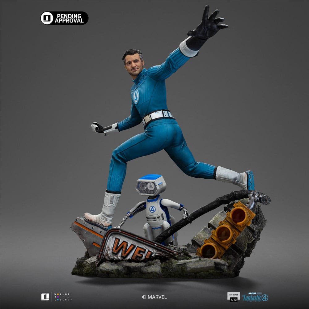 Fantastic Four statuette 1/10 Art Scale Mr. Fantastic and H.E.R.B.I.E 26 cm