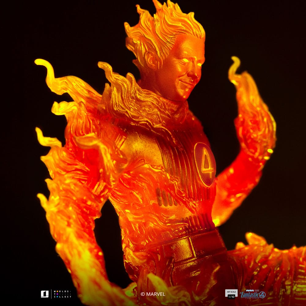 Statuette des Quatre Fantastiques 1/10 Art Scale Torche Humaine 30 cm