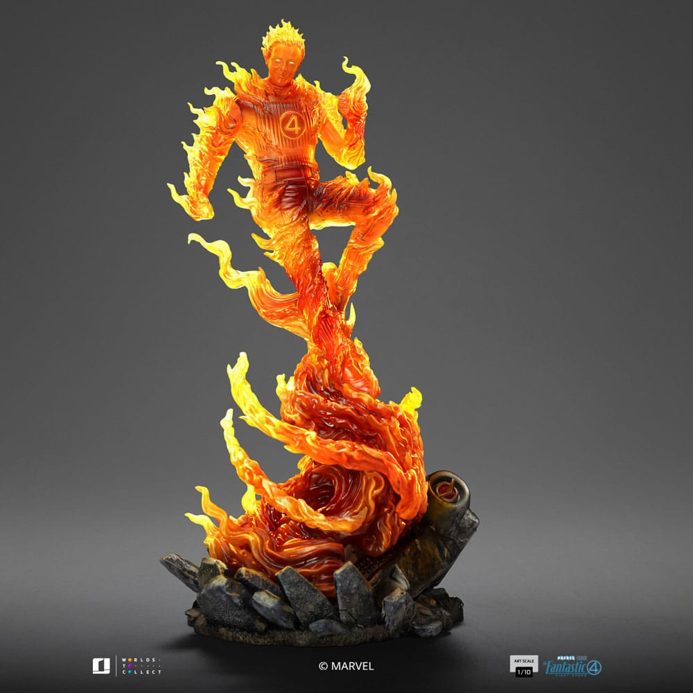 Statuette des Quatre Fantastiques 1/10 Art Scale Torche Humaine 30 cm