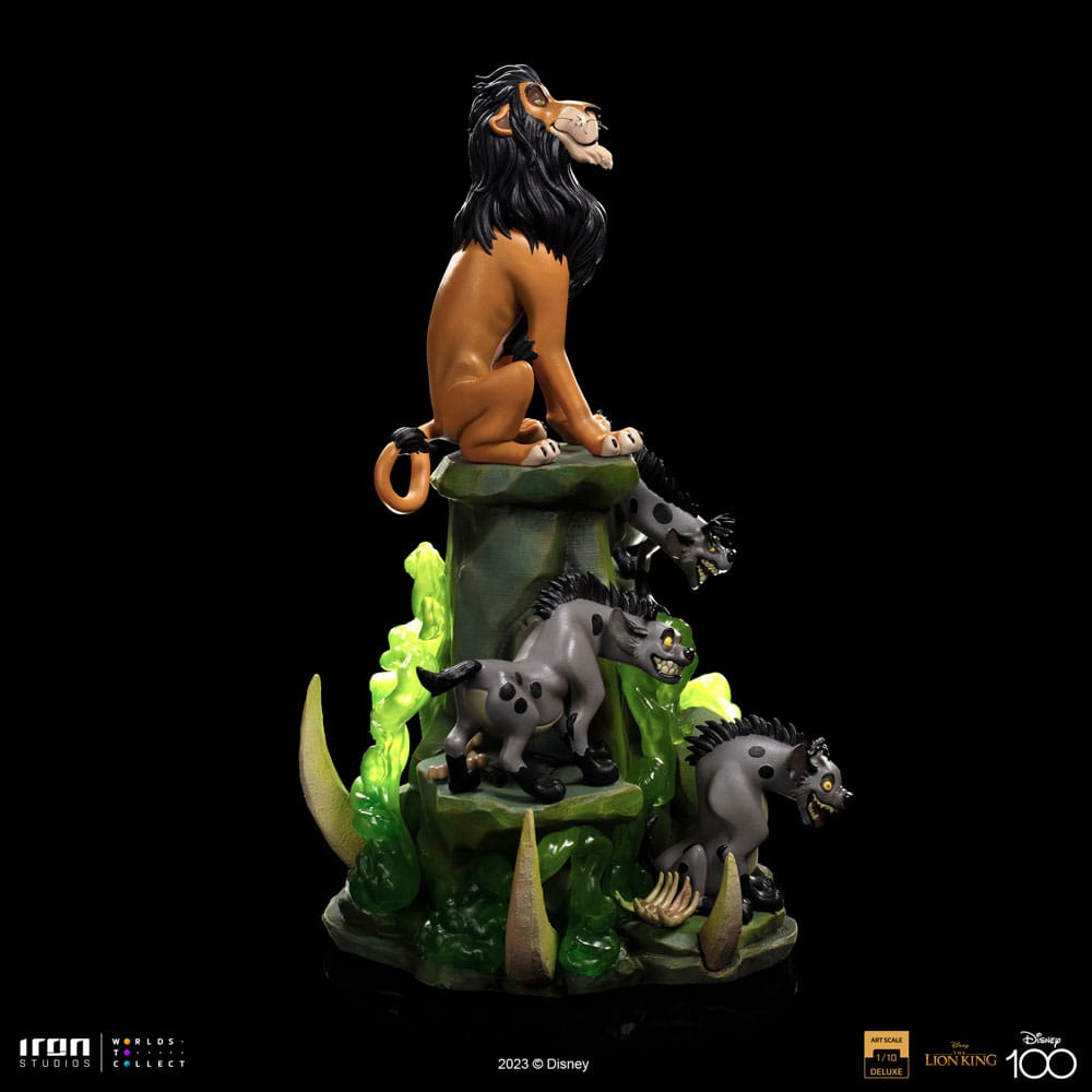 The Lion King : Statuette Scar et ses Hyènes Deluxe 31 cm