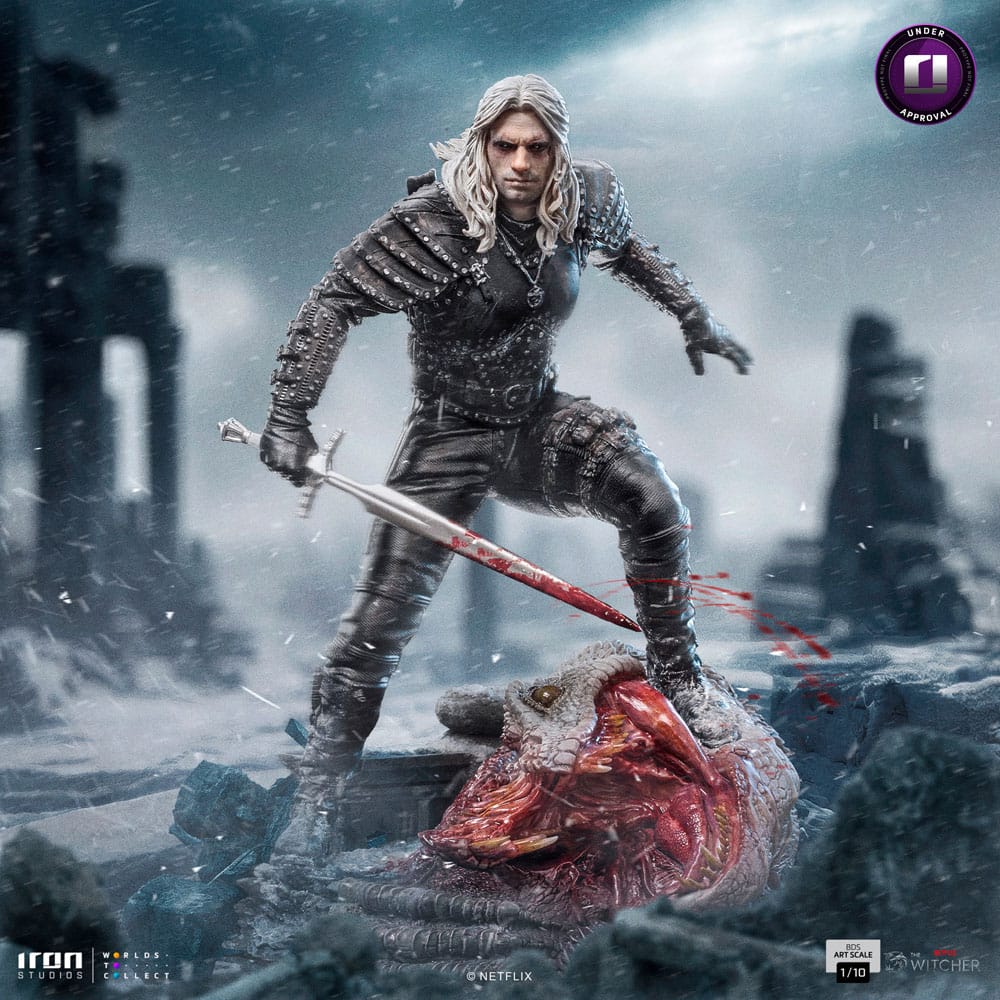 The Witcher : Statuette 1/10 BDS Art Scale Geralt of Riva 33 cm