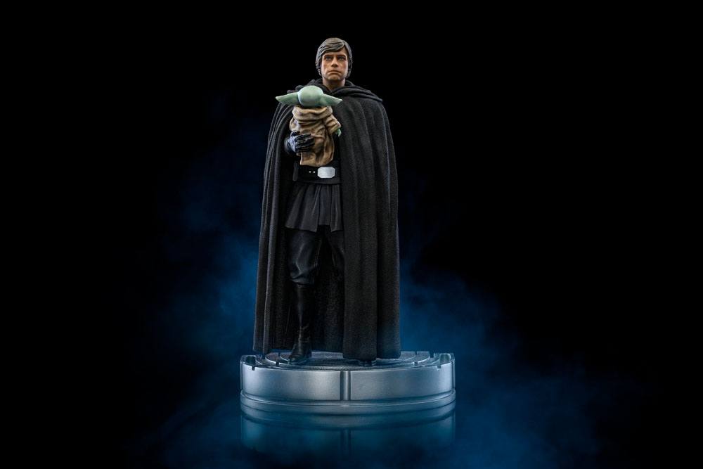 Star Wars The Mandalorian : Statuette 1/10 Luke Skywalker et Grogu 21 cm