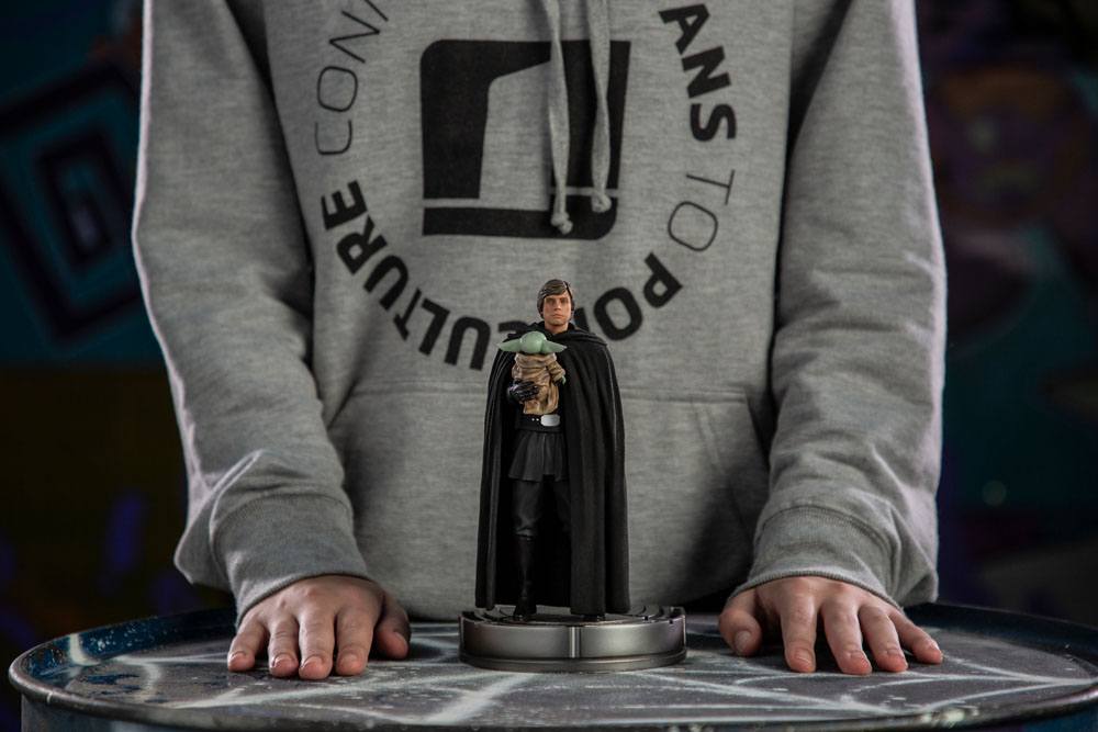 Star Wars The Mandalorian : Statuette 1/10 Luke Skywalker et Grogu 21 cm