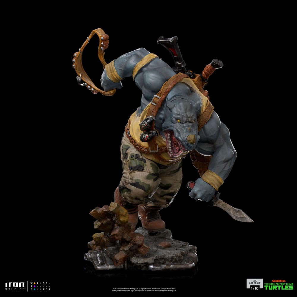 Les Tortues ninja : Statuette Art Scale Rocksteady 24 cm