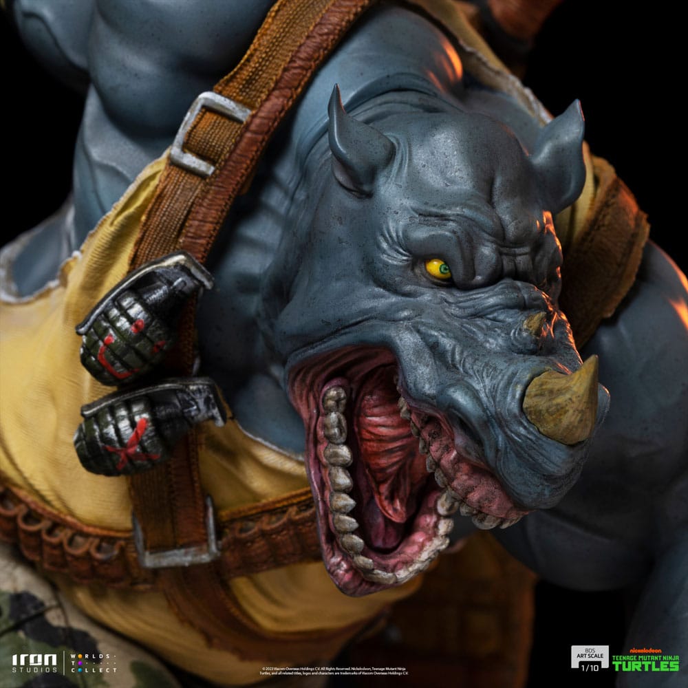 Les Tortues ninja : Statuette Art Scale Rocksteady 24 cm