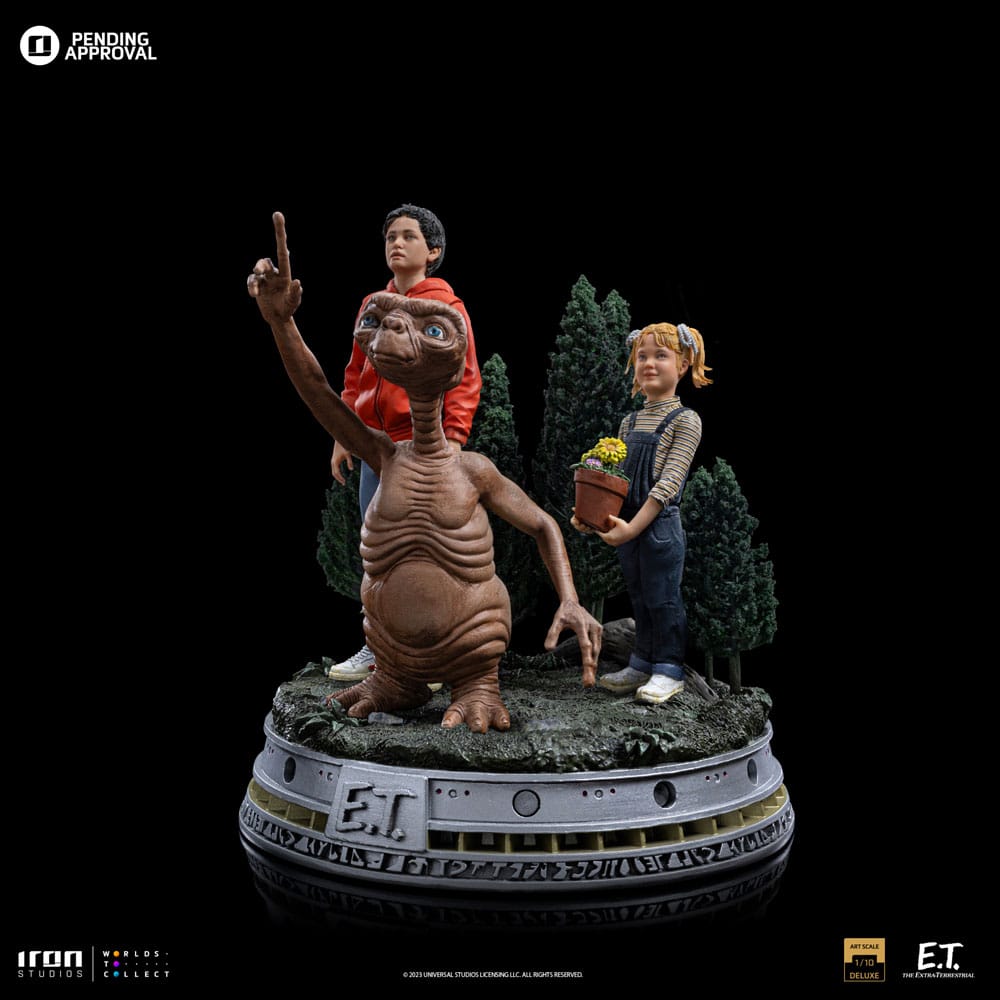 E.T., l'extra-terrestre Statuette 1/10 Deluxe Art Scale E.T., Elliot and Gertie 19 cm
