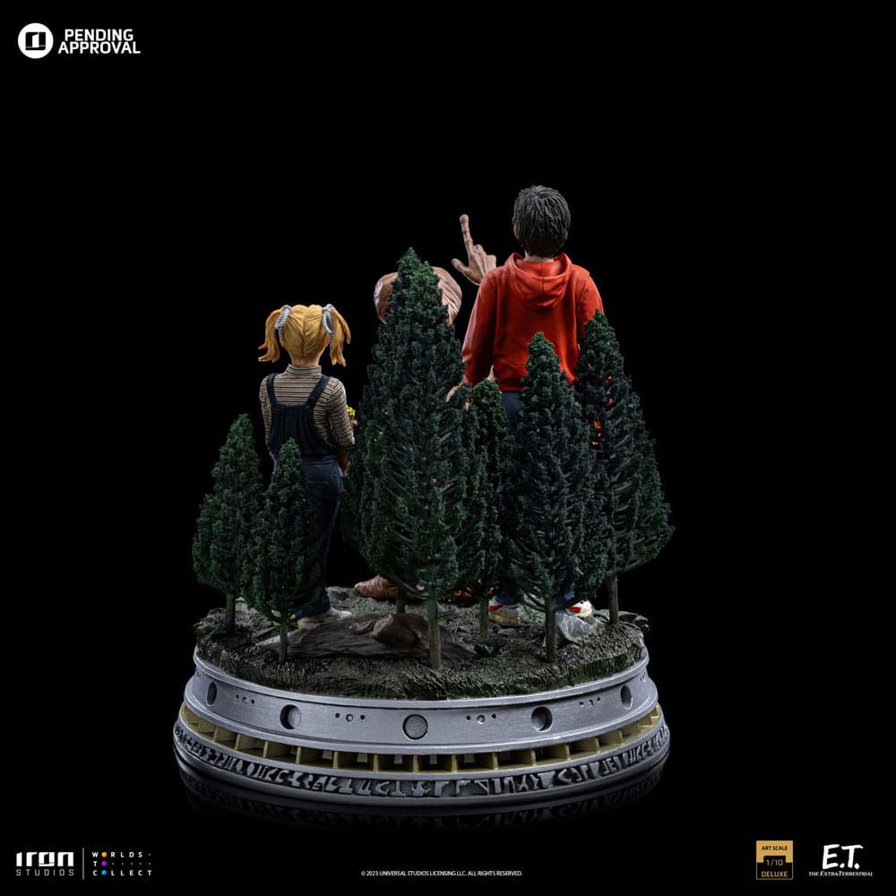 E.T., l'extra-terrestre Statuette 1/10 Deluxe Art Scale E.T., Elliot and Gertie 19 cm