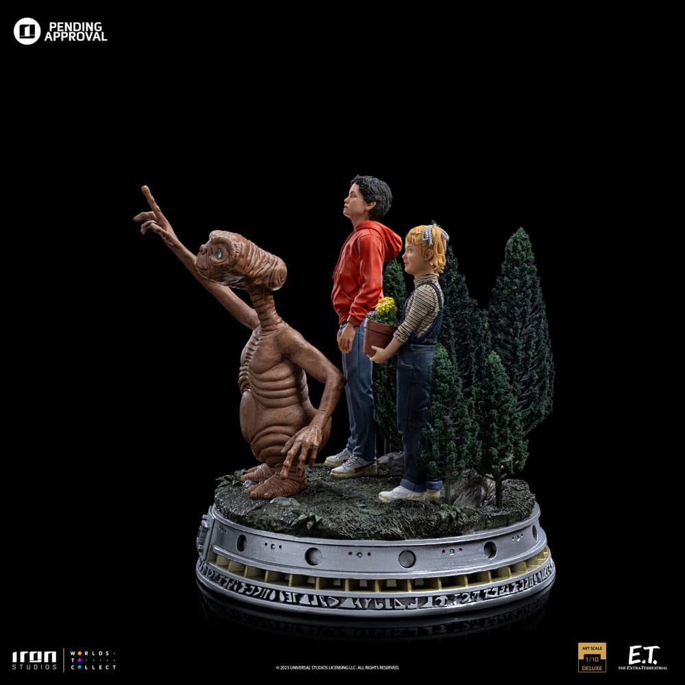 E.T., l'extra-terrestre Statuette 1/10 Deluxe Art Scale E.T., Elliot and Gertie 19 cm