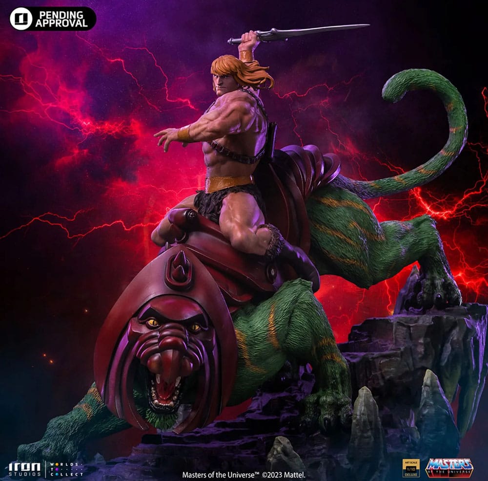 Masters of the Universe statuette 1/10 Deluxe Art Scale He-man and Battle Cat 31 cm