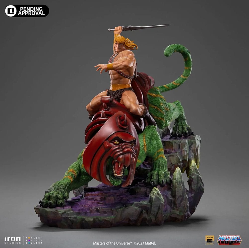Masters of the Universe statuette 1/10 Deluxe Art Scale He-man and Battle Cat 31 cm