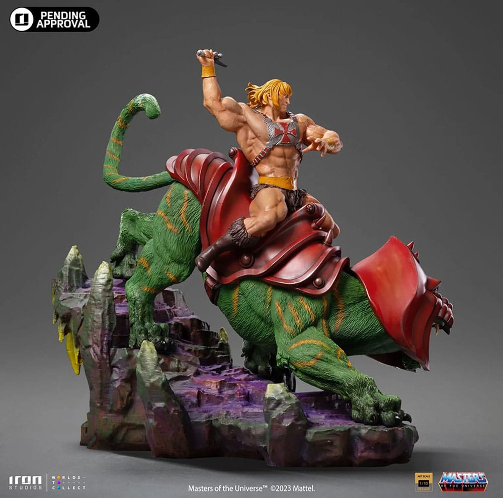 Masters of the Universe statuette 1/10 Deluxe Art Scale He-man and Battle Cat 31 cm