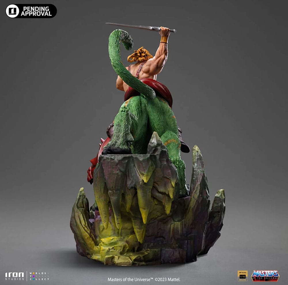Masters of the Universe statuette 1/10 Deluxe Art Scale He-man and Battle Cat 31 cm