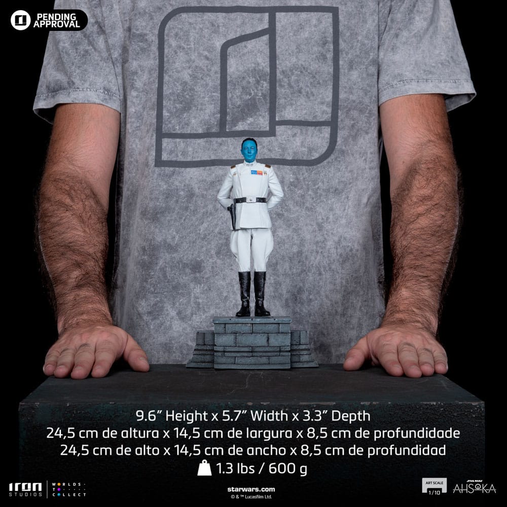 Star Wars Ahsoka statuette 1/10 Art Scale Grand Amiral Thrawn 25 cm